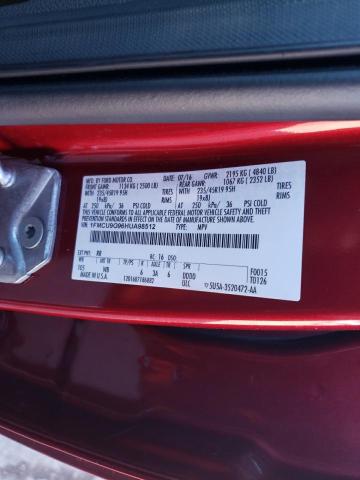 Photo 12 VIN: 1FMCU9G96HUA98512 - FORD ESCAPE 