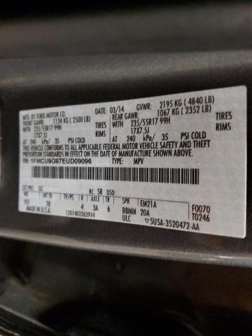 Photo 12 VIN: 1FMCU9G97EUD09096 - FORD ESCAPE 