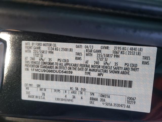 Photo 9 VIN: 1FMCU9G98DUD54059 - FORD ESCAPE 