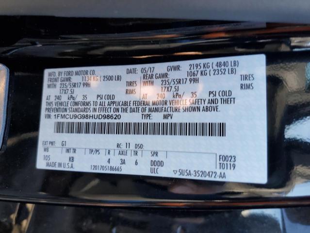 Photo 11 VIN: 1FMCU9G98HUD98620 - FORD ESCAPE 