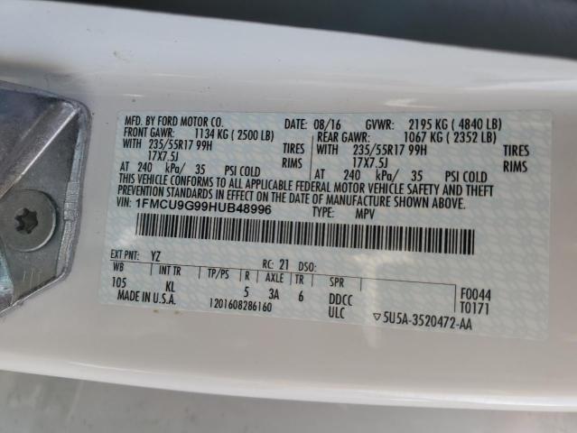 Photo 12 VIN: 1FMCU9G99HUB48996 - FORD ESCAPE SE 