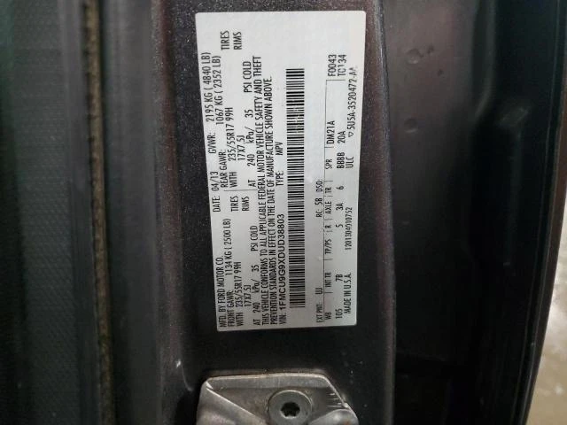 Photo 11 VIN: 1FMCU9G9XDUD38803 - FORD ESCAPE SE 