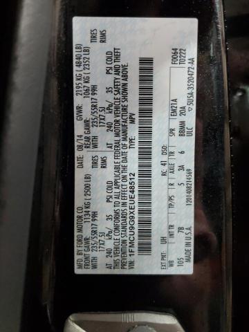 Photo 13 VIN: 1FMCU9G9XEUE48512 - FORD ESCAPE SE 