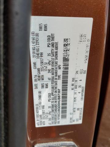 Photo 9 VIN: 1FMCU9GD0HUB87397 - FORD ESCAPE SE 