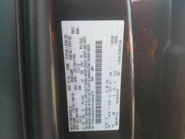 Photo 9 VIN: 1FMCU9GD1HUA92279 - FORD ESCAPE SE 