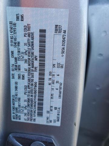 Photo 13 VIN: 1FMCU9GD1HUB07900 - FORD ESCAPE SE 