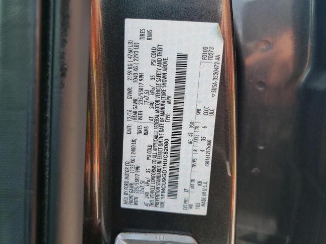 Photo 12 VIN: 1FMCU9GD1HUC52080 - FORD ESCAPE SE 