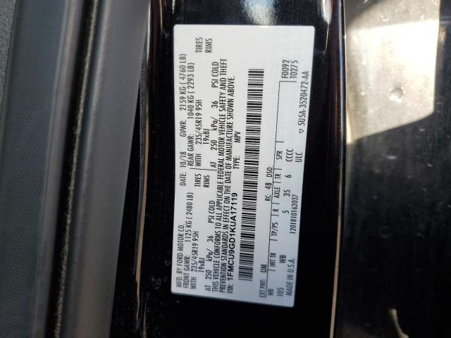 Photo 11 VIN: 1FMCU9GD1KUA17119 - FORD ESCAPE SE 