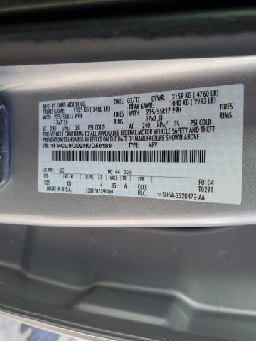 Photo 12 VIN: 1FMCU9GD2HUD50180 - FORD ESCAPE SE 