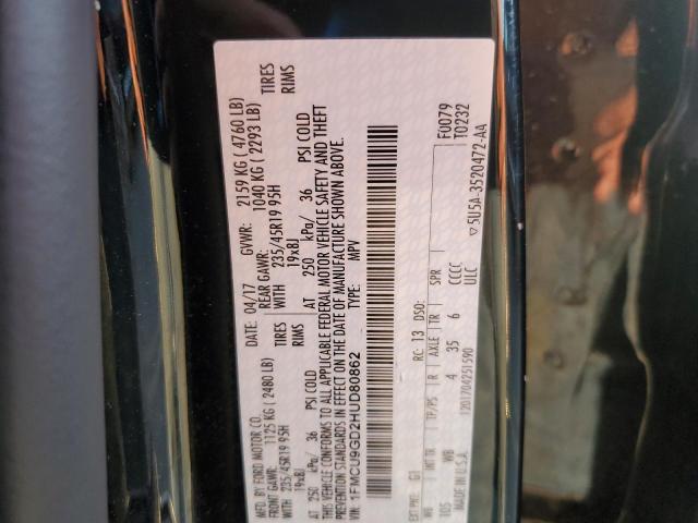 Photo 13 VIN: 1FMCU9GD2HUD80862 - FORD ESCAPE SE 