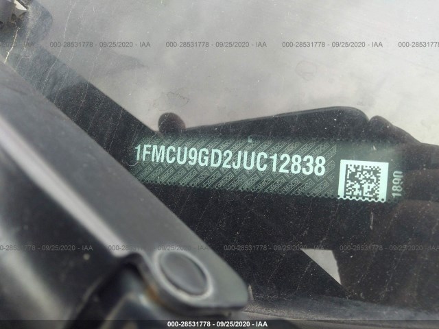 Photo 8 VIN: 1FMCU9GD2JUC12838 - FORD ESCAPE 