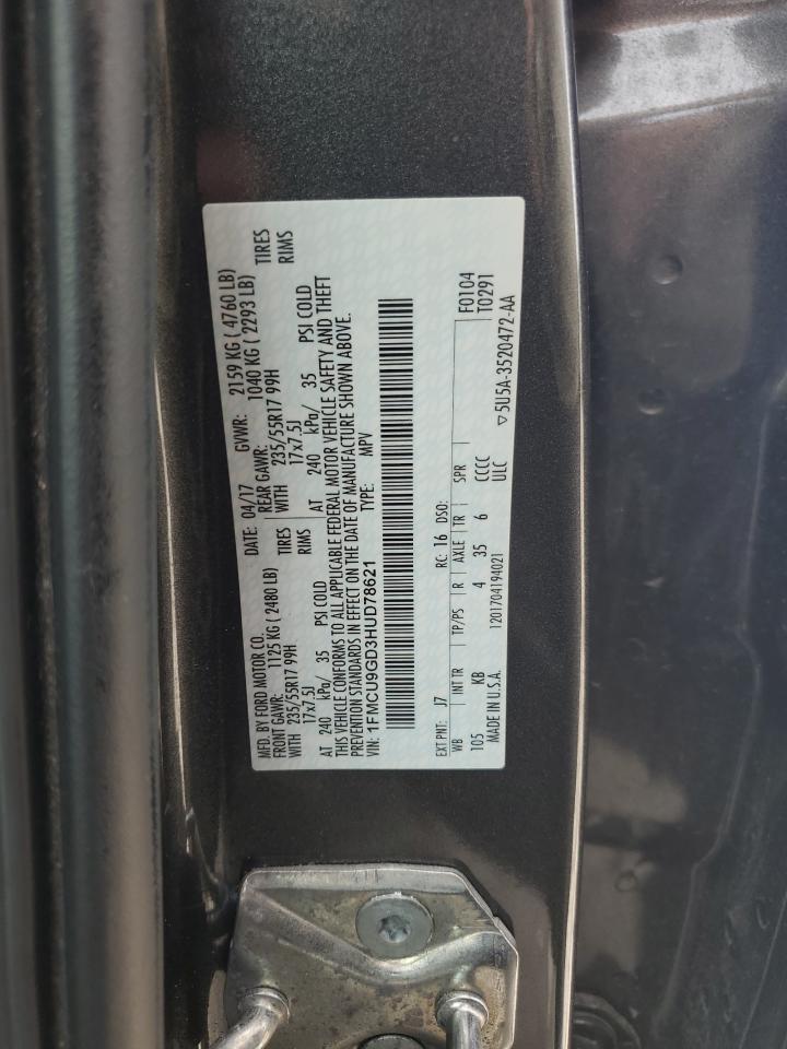 Photo 11 VIN: 1FMCU9GD3HUD78621 - FORD ESCAPE 