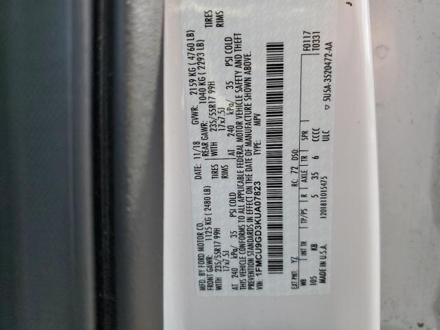 Photo 13 VIN: 1FMCU9GD3KUA07823 - FORD ESCAPE 