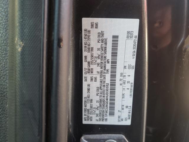 Photo 9 VIN: 1FMCU9GD4HUD30352 - FORD ESCAPE SE 