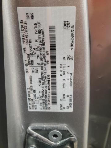 Photo 12 VIN: 1FMCU9GD4HUE08838 - FORD ESCAPE SE 