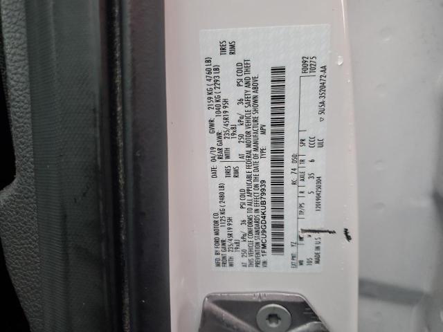 Photo 12 VIN: 1FMCU9GD4KUB79939 - FORD ESCAPE SE 