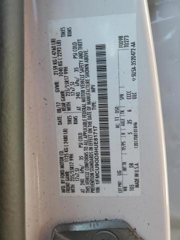 Photo 12 VIN: 1FMCU9GD5HUE81717 - FORD ESCAPE 