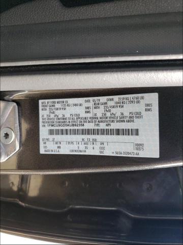 Photo 9 VIN: 1FMCU9GD5KUB92358 - FORD ESCAPE SE 