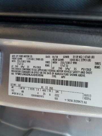 Photo 13 VIN: 1FMCU9GD6JUD53556 - FORD ESCAPE SE 