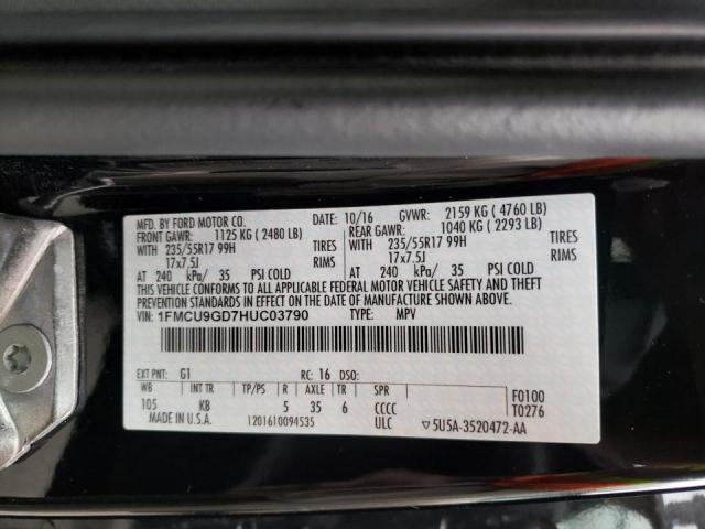 Photo 9 VIN: 1FMCU9GD7HUC03790 - FORD ESCAPE SE 