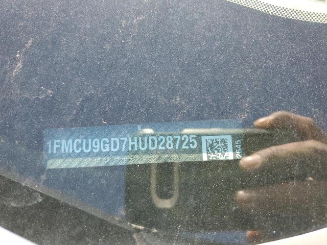 Photo 12 VIN: 1FMCU9GD7HUD28725 - FORD ESCAPE 