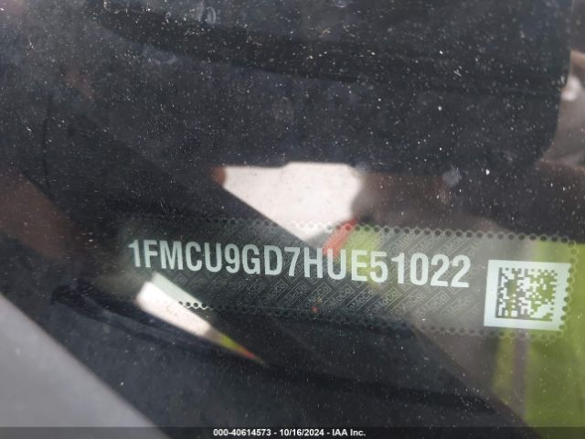 Photo 8 VIN: 1FMCU9GD7HUE51022 - FORD ESCAPE 