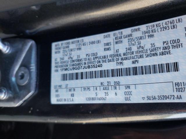 Photo 11 VIN: 1FMCU9GD7JUB35240 - FORD ESCAPE 