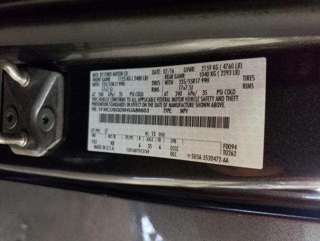 Photo 12 VIN: 1FMCU9GD9HUA86603 - FORD ESCAPE 