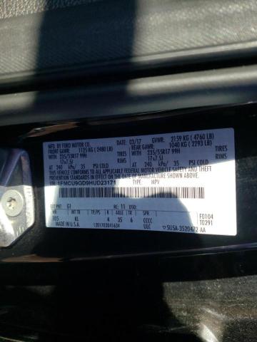 Photo 9 VIN: 1FMCU9GD9HUD23171 - FORD ESCAPE SE 