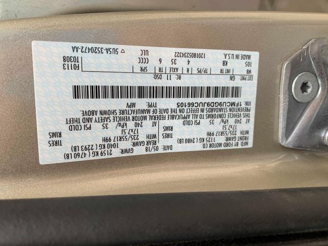 Photo 9 VIN: 1FMCU9GD9JUC66105 - FORD ESCAPE SE 