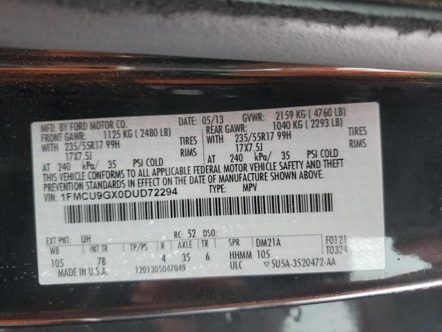 Photo 11 VIN: 1FMCU9GX0DUD72294 - FORD ESCAPE 