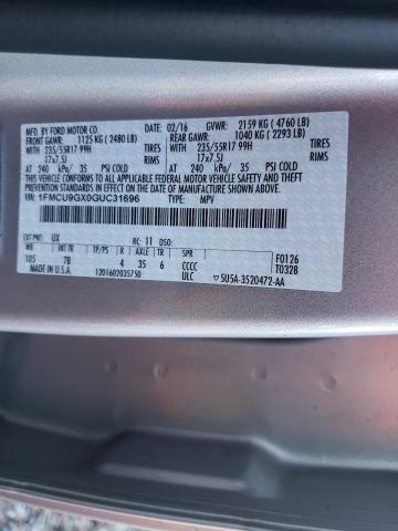 Photo 9 VIN: 1FMCU9GX0GUC31696 - FORD ESCAPE SE 