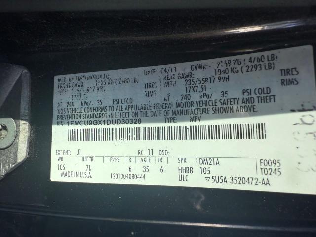 Photo 9 VIN: 1FMCU9GX1DUD30328 - FORD ESCAPE SE 