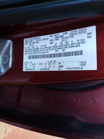 Photo 12 VIN: 1FMCU9GX1EUE49319 - FORD ESCAPE SE 