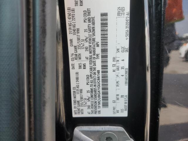 Photo 12 VIN: 1FMCU9GX1GUC66148 - FORD ESCAPE SE 