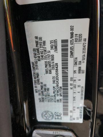 Photo 9 VIN: 1FMCU9GX2DUD58428 - FORD ESCAPE SE 