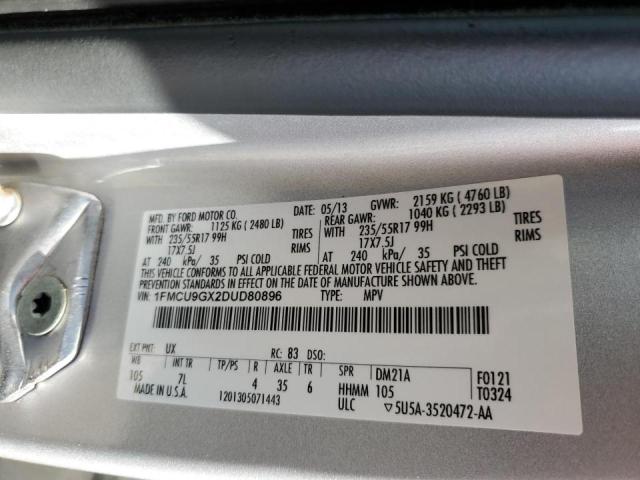 Photo 9 VIN: 1FMCU9GX2DUD80896 - FORD ESCAPE SE 