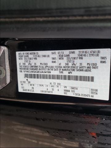 Photo 9 VIN: 1FMCU9GX2EUA34199 - FORD ESCAPE SE 