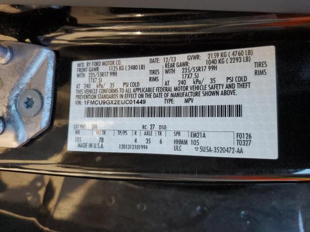 Photo 11 VIN: 1FMCU9GX2EUC01449 - FORD ESCAPE SE 