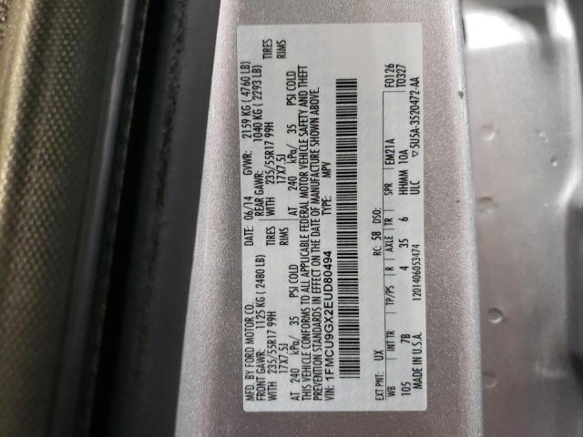 Photo 12 VIN: 1FMCU9GX2EUD80494 - FORD ESCAPE 