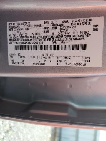 Photo 12 VIN: 1FMCU9GX3DUC66938 - FORD ESCAPE SE 