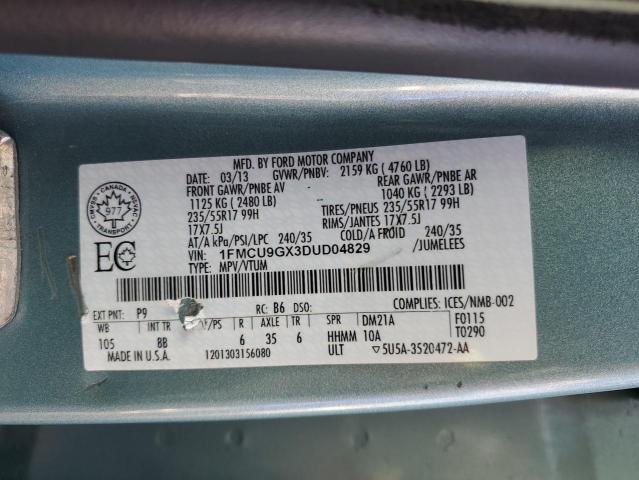 Photo 11 VIN: 1FMCU9GX3DUD04829 - FORD ESCAPE SE 