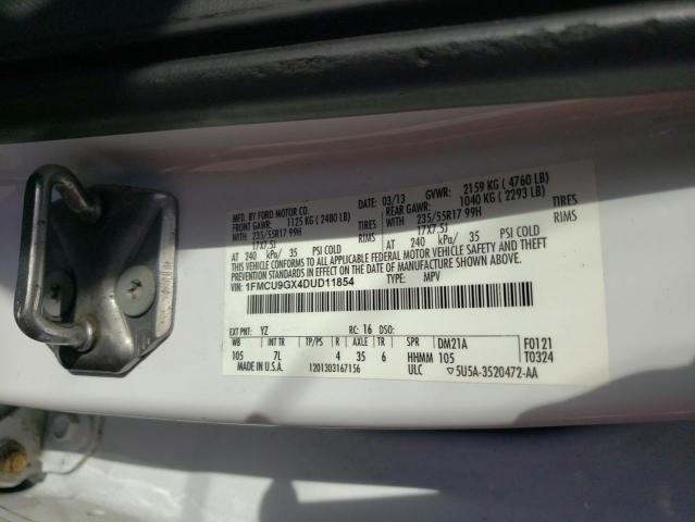 Photo 9 VIN: 1FMCU9GX4DUD11854 - FORD ESCAPE SE 