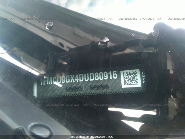 Photo 8 VIN: 1FMCU9GX4DUD80916 - FORD ESCAPE 