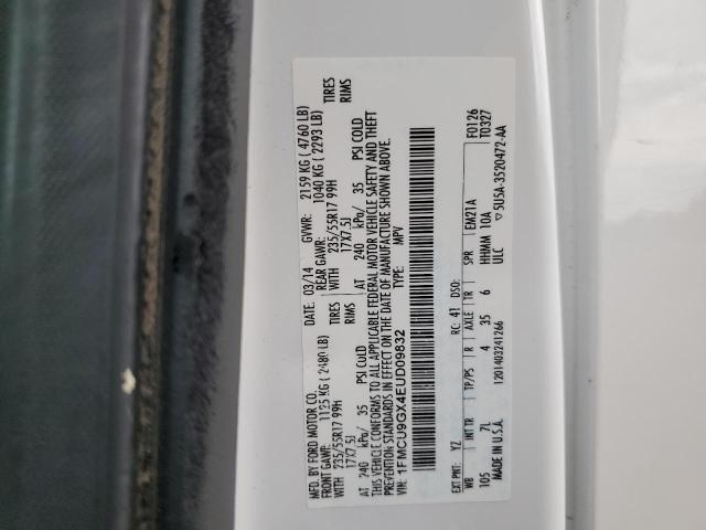 Photo 12 VIN: 1FMCU9GX4EUD09832 - FORD ESCAPE SE 