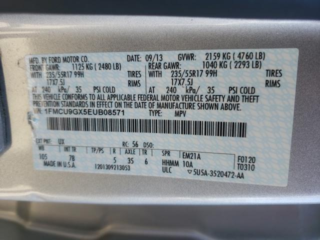 Photo 9 VIN: 1FMCU9GX5EUB08571 - FORD ESCAPE SE 