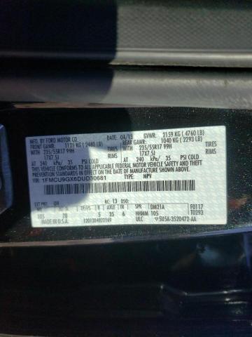 Photo 9 VIN: 1FMCU9GX6DUD30681 - FORD ESCAPE SE 