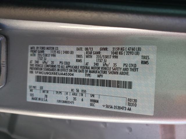 Photo 9 VIN: 1FMCU9GX6EUA45304 - FORD ESCAPE SE 