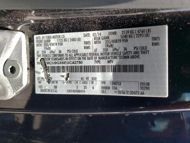 Photo 9 VIN: 1FMCU9GX6EUC42750 - FORD ESCAPE SE 