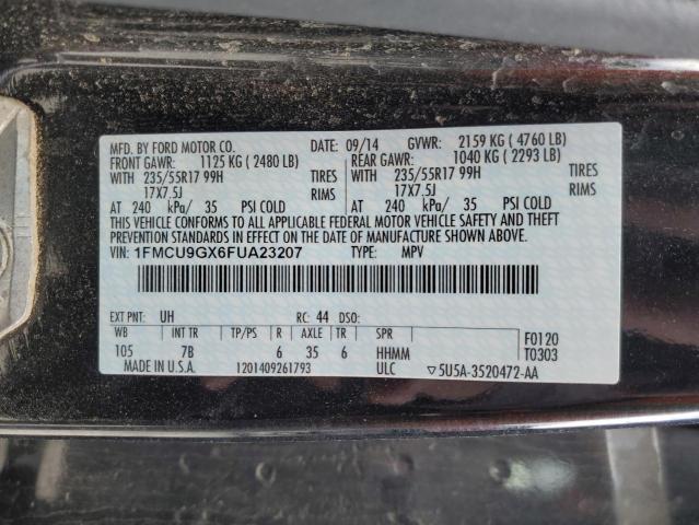 Photo 11 VIN: 1FMCU9GX6FUA23207 - FORD ESCAPE SE 